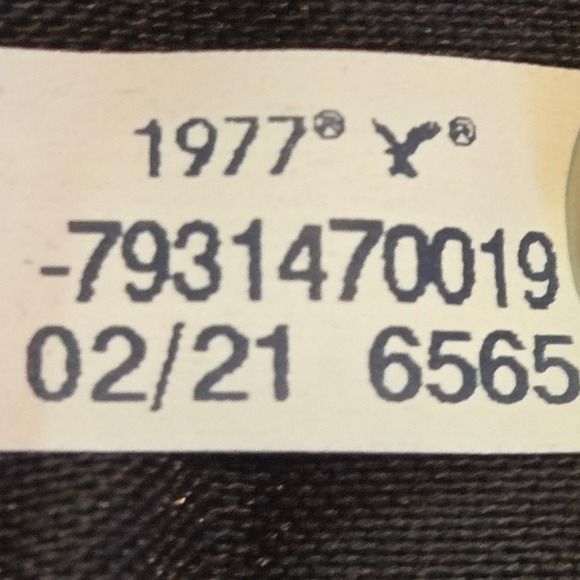 American Eagle Black Ripped Denim High Waisted Cutoff Shorts Size 2 - Picture 6 of 12